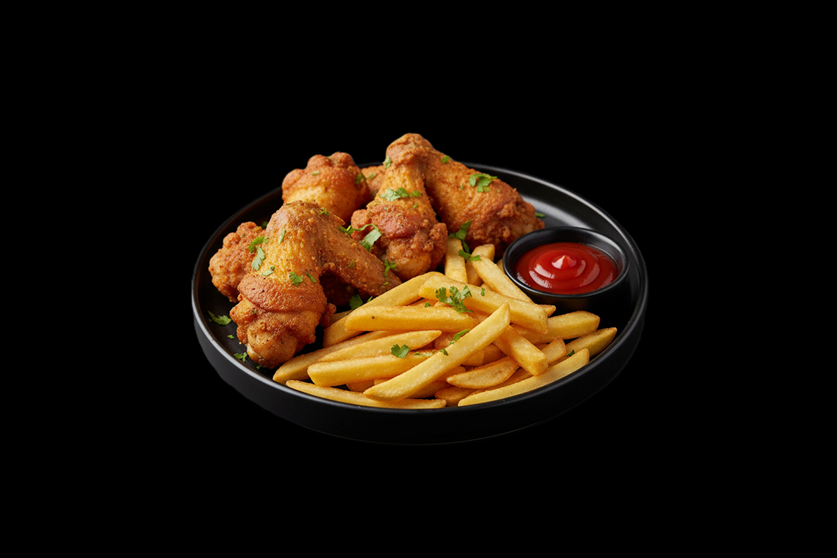 Chicken Wings & Chips